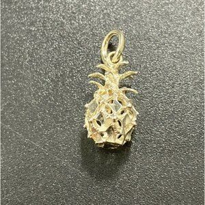 925 Pineapple Charms 3D Charm Signed P&J Sterling
